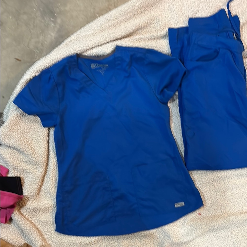 Grey's Anatomy Blue Scrub Set